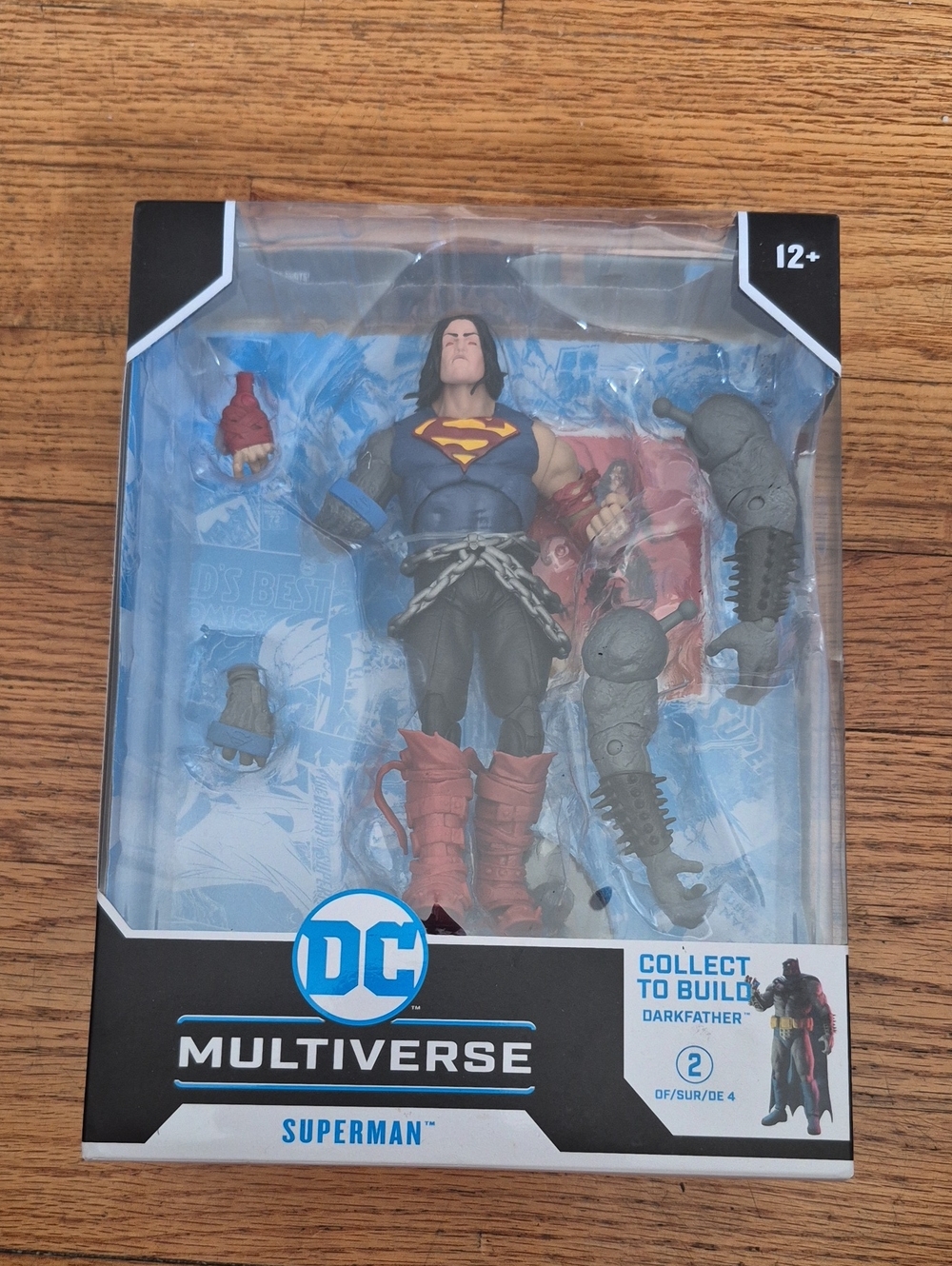New In Box Sraled DC Multiverse Superman Action Figure - Blue and Red